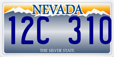 NV license plate 12C310