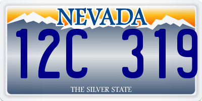 NV license plate 12C319