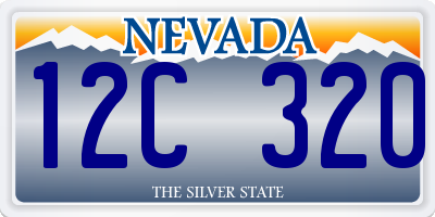 NV license plate 12C320