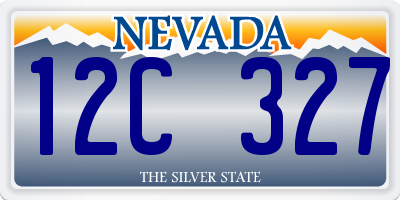 NV license plate 12C327