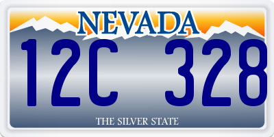 NV license plate 12C328