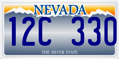 NV license plate 12C330