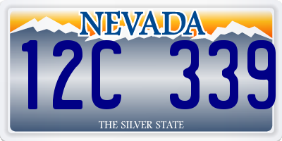 NV license plate 12C339