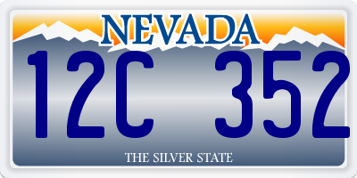 NV license plate 12C352