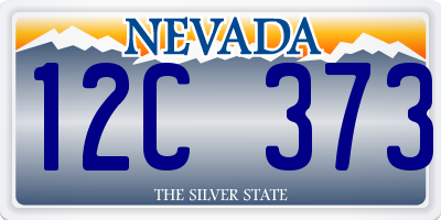 NV license plate 12C373