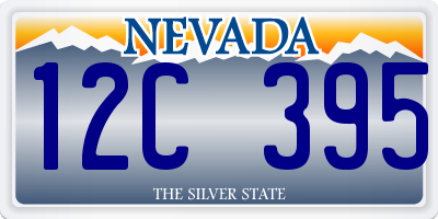 NV license plate 12C395