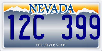 NV license plate 12C399