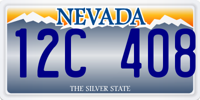 NV license plate 12C408