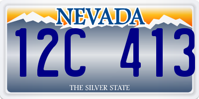 NV license plate 12C413