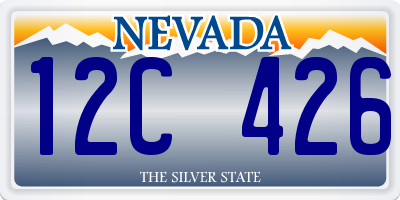 NV license plate 12C426