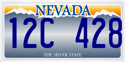 NV license plate 12C428