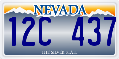 NV license plate 12C437