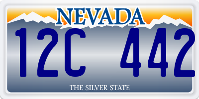 NV license plate 12C442