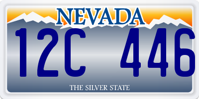 NV license plate 12C446