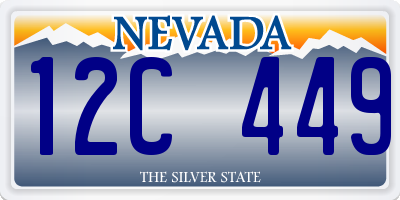 NV license plate 12C449