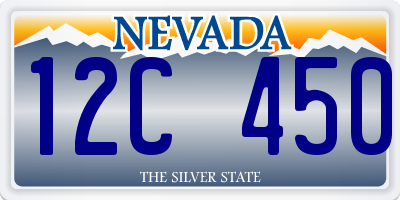 NV license plate 12C450