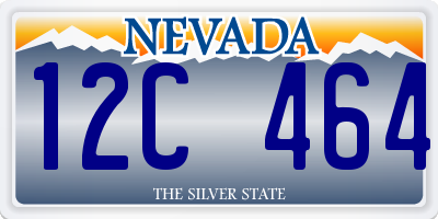 NV license plate 12C464