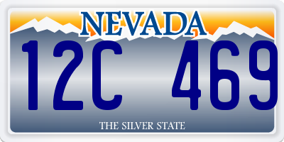 NV license plate 12C469