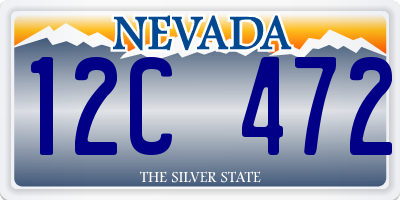 NV license plate 12C472