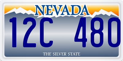 NV license plate 12C480