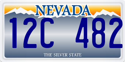 NV license plate 12C482