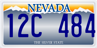 NV license plate 12C484