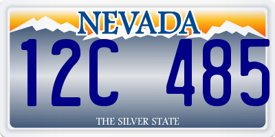NV license plate 12C485