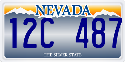 NV license plate 12C487