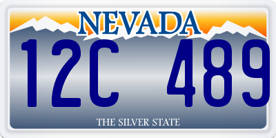 NV license plate 12C489