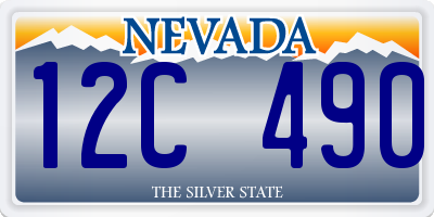 NV license plate 12C490