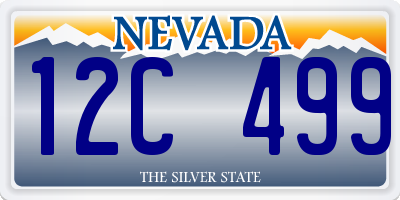 NV license plate 12C499