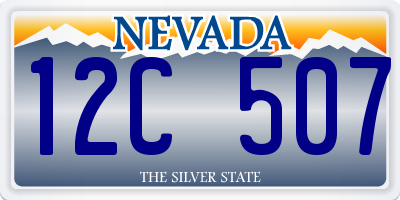 NV license plate 12C507