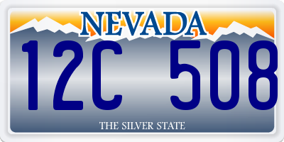 NV license plate 12C508