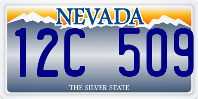 NV license plate 12C509