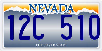 NV license plate 12C510