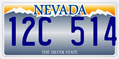 NV license plate 12C514