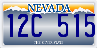 NV license plate 12C515