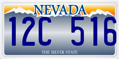 NV license plate 12C516