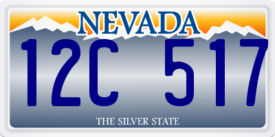 NV license plate 12C517