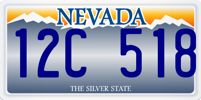 NV license plate 12C518