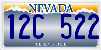 NV license plate 12C522