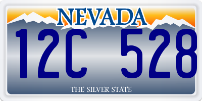 NV license plate 12C528