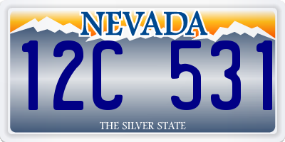 NV license plate 12C531