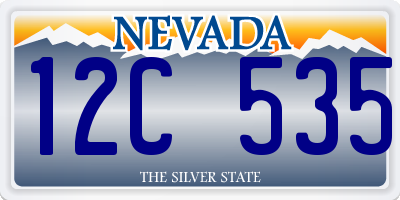 NV license plate 12C535