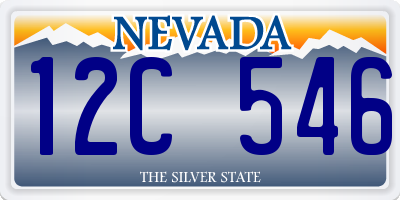 NV license plate 12C546