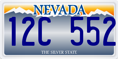 NV license plate 12C552