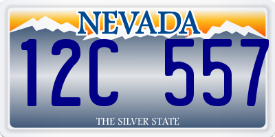 NV license plate 12C557