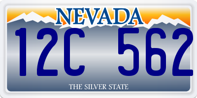 NV license plate 12C562