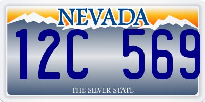 NV license plate 12C569