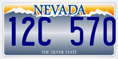 NV license plate 12C570